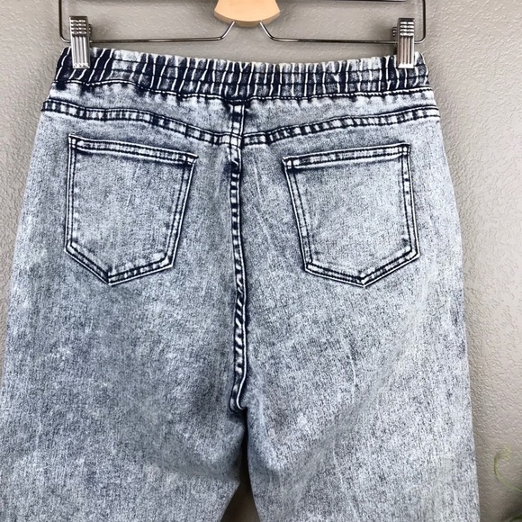 AQ American Quality Denim Acid Wash Jeggings Size 9 - Picture 7 of 8